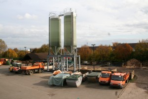 Der Bauhof hat in diesem Jahr zwei neue Salzsilos bekommen